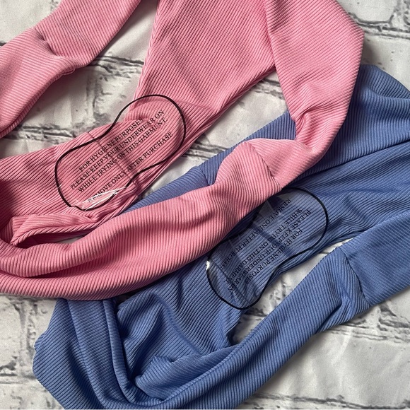 2 pair Ribbed Bikini Bottoms - Picture 2 of 5